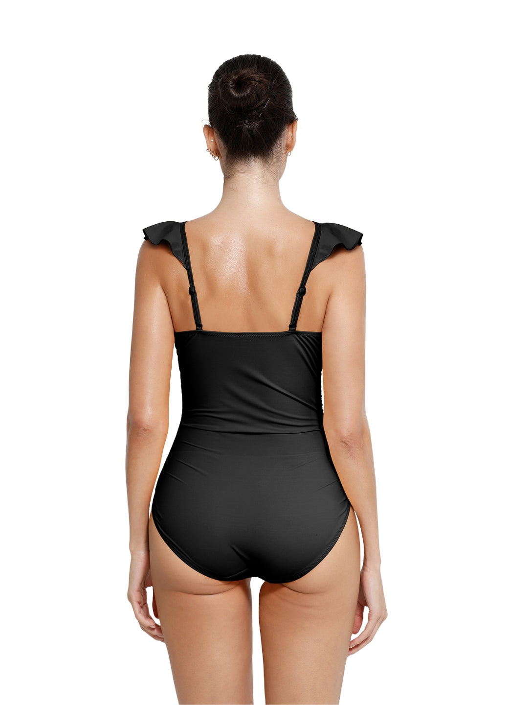 Shapewear Zwempak met Ruches en V-Hals