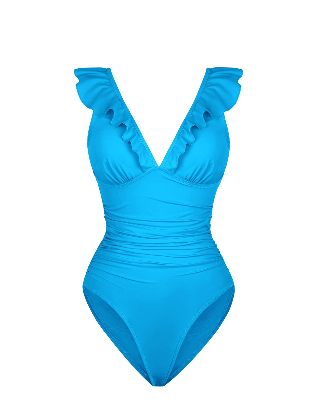 Shapewear Zwempak met Ruches en V-Hals