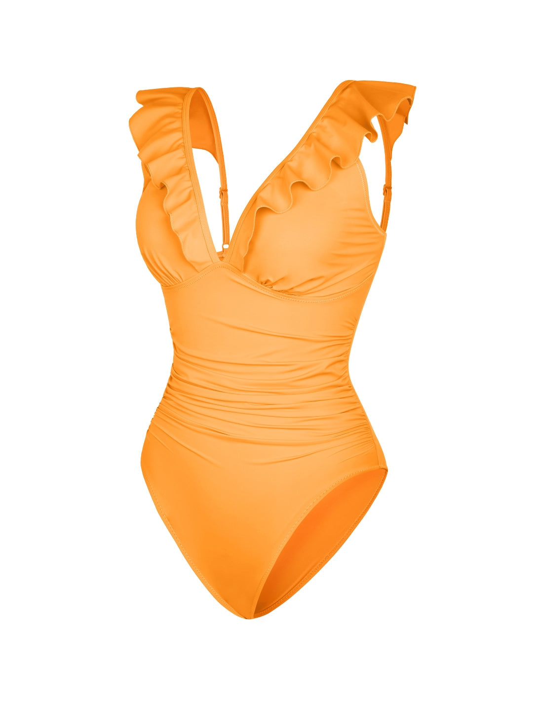 Shapewear Zwempak met Ruches en V-Hals