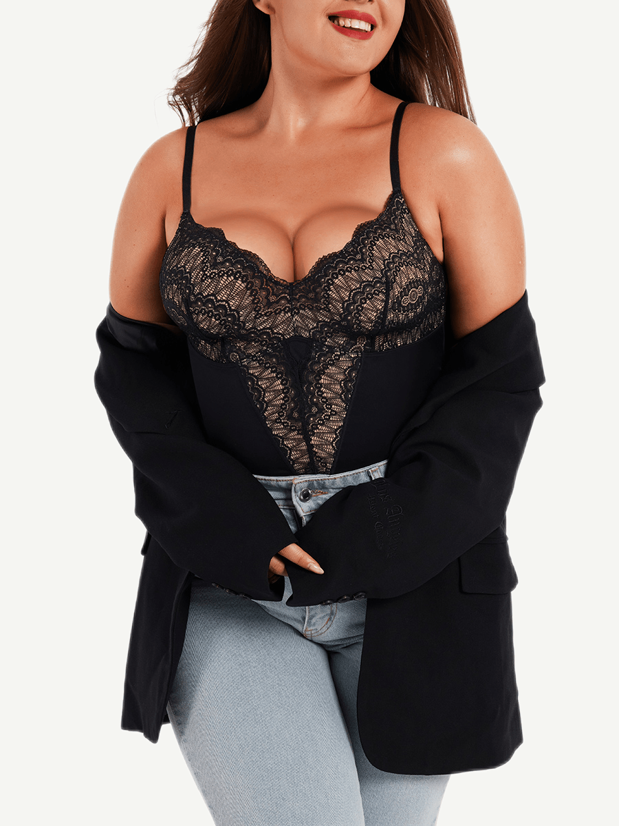 V-Hals Bodysuit