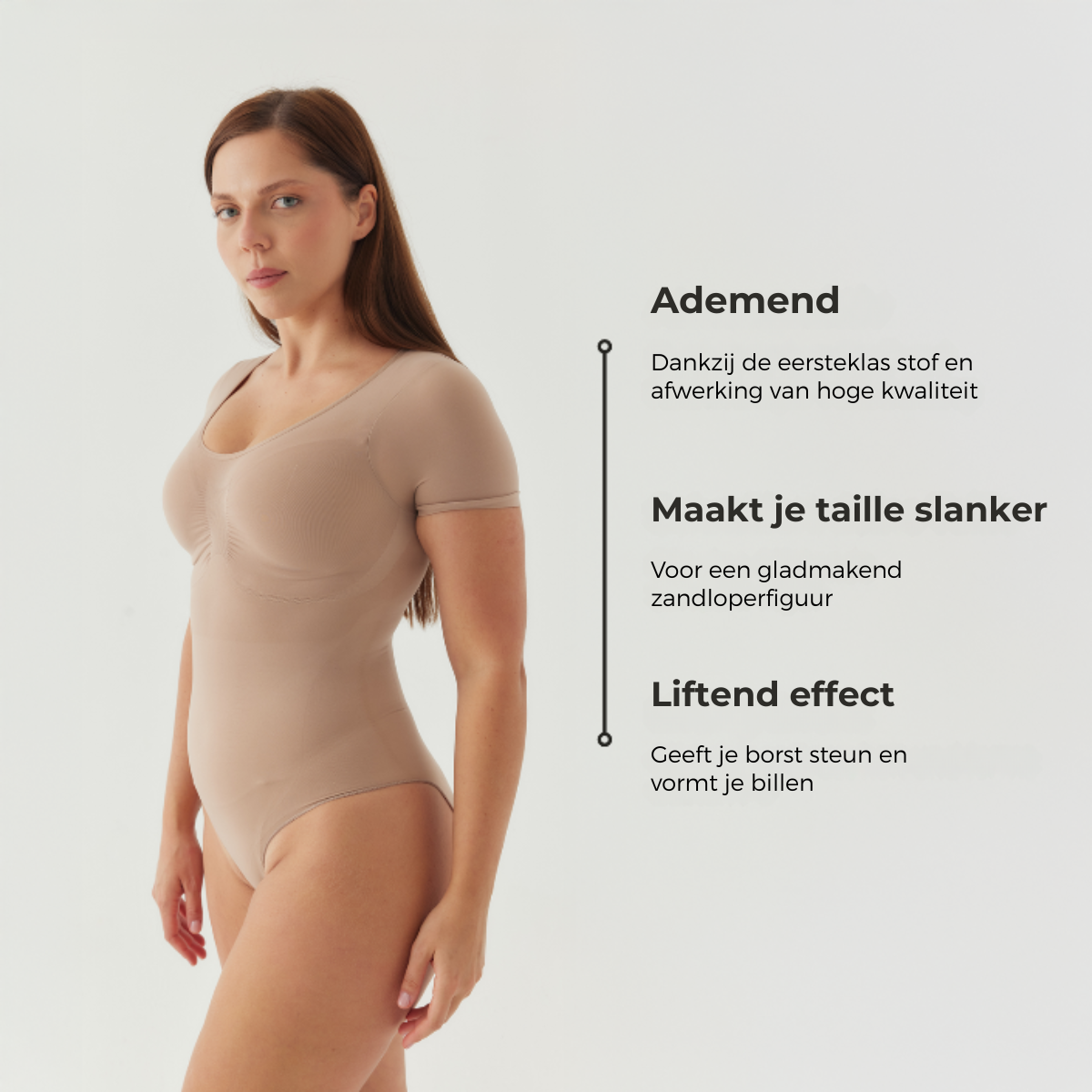 Bodysuit Sculpting Shapewear T-Shirt met String