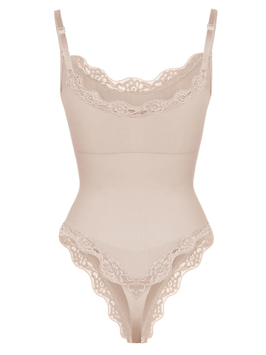 Naadloze Kanten String Bodysuit