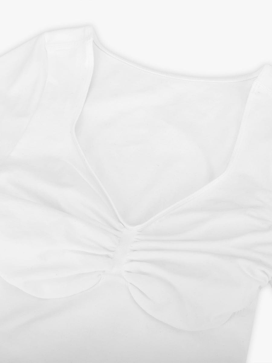 V-hals Sculpting T-shirt Bodysuit