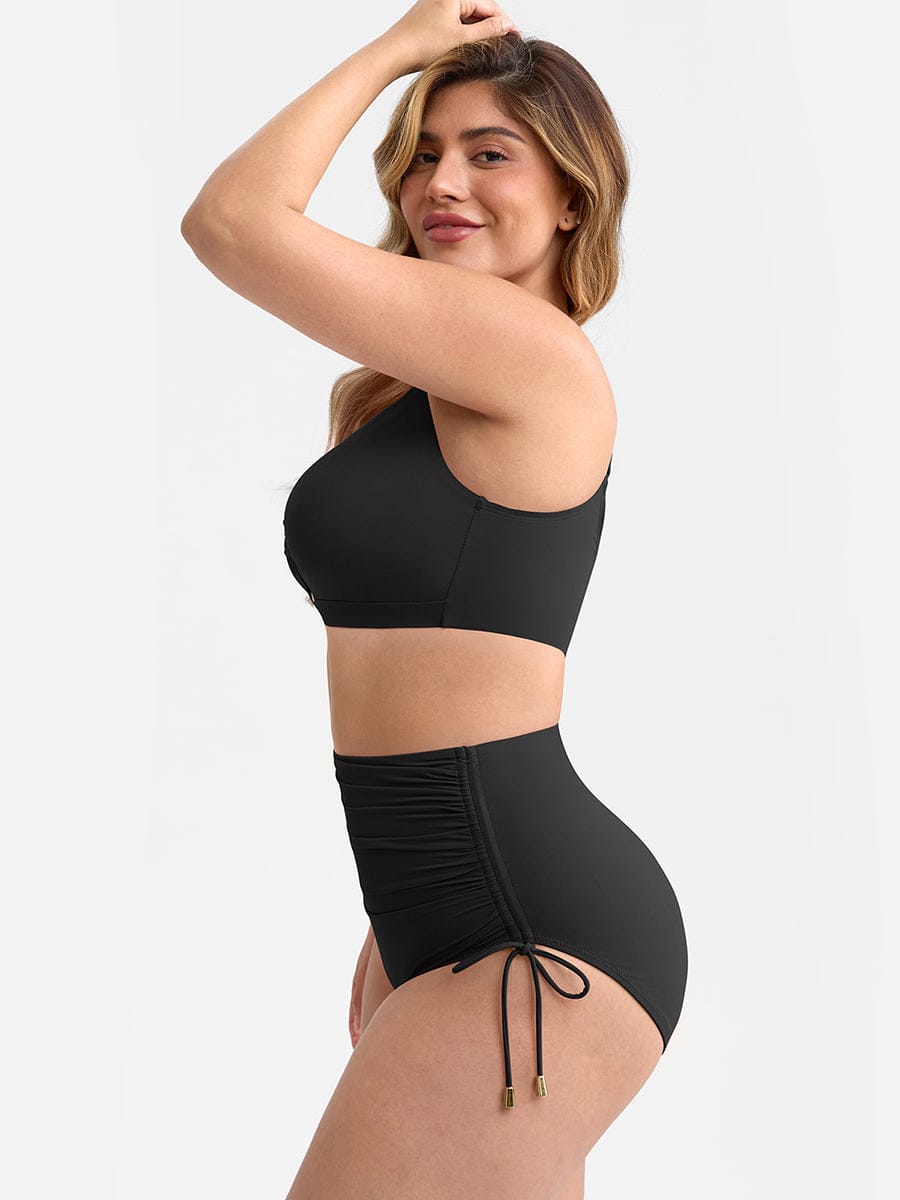 Bikini Set met Ring Detail & Hoge Taille Broekje