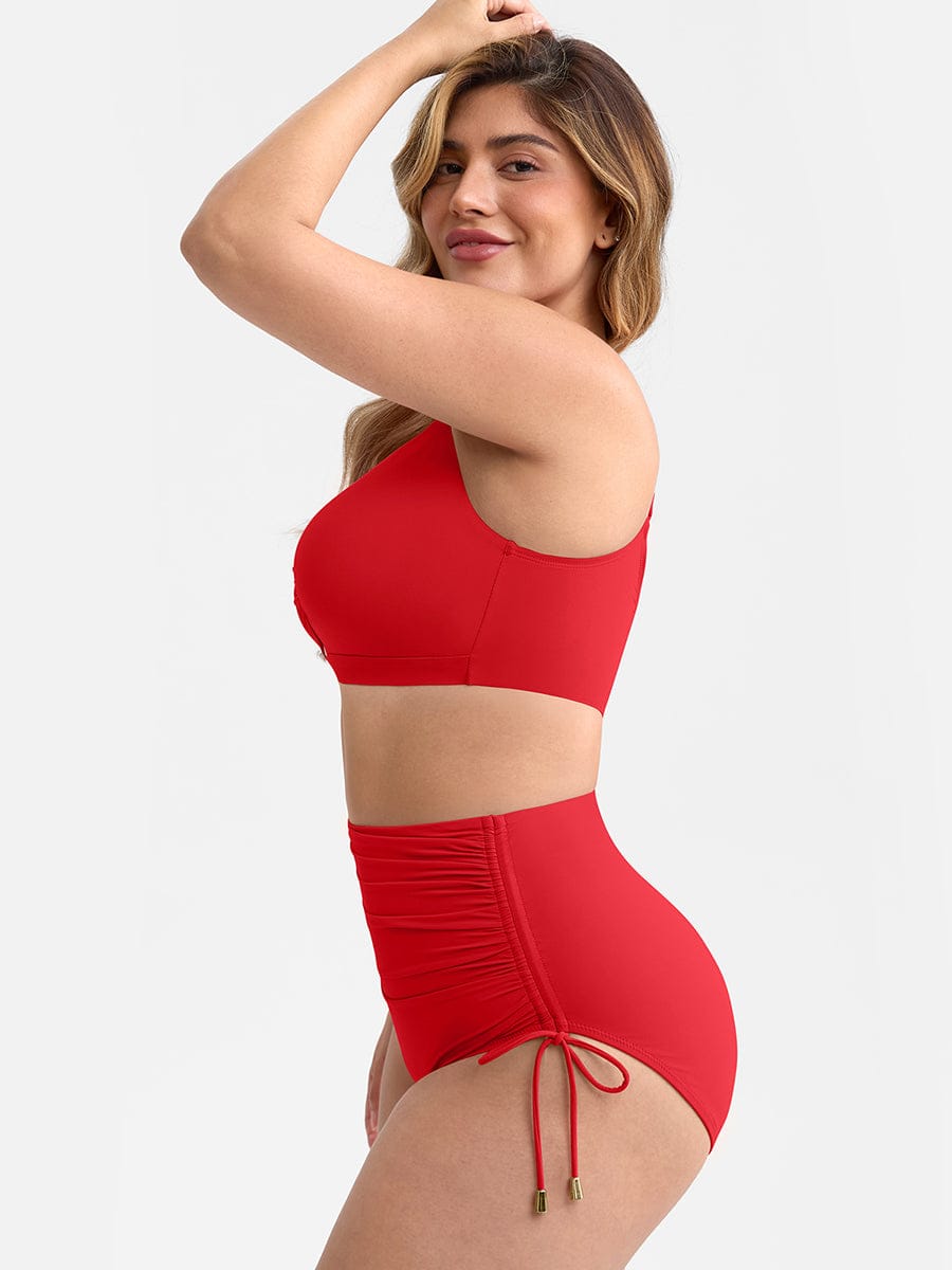 Bikini Set met Ring Detail & Hoge Taille Broekje