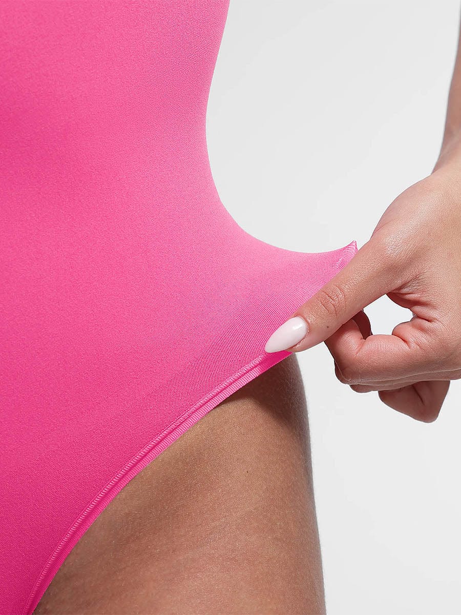 V-hals Sculpting T-shirt Bodysuit