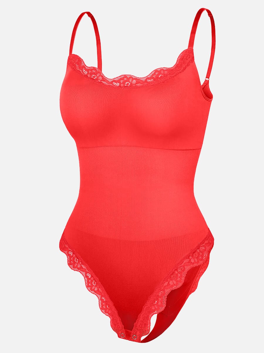 Naadloze Kanten String Bodysuit