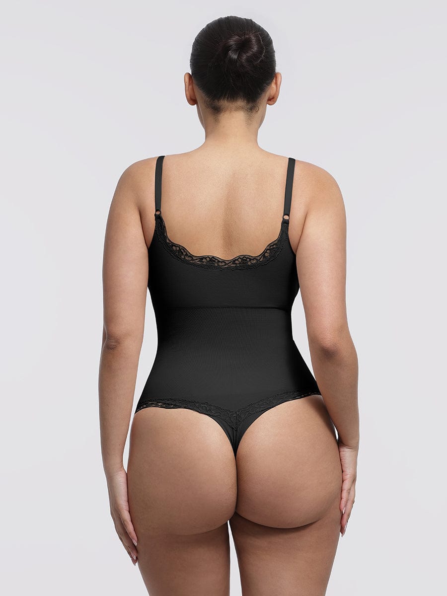 Naadloze Kanten String Bodysuit