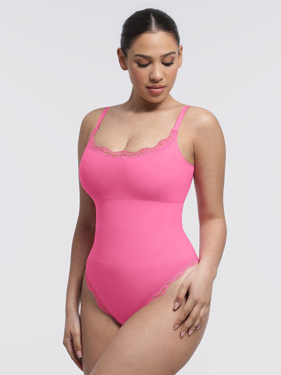 Naadloze Kanten String Bodysuit