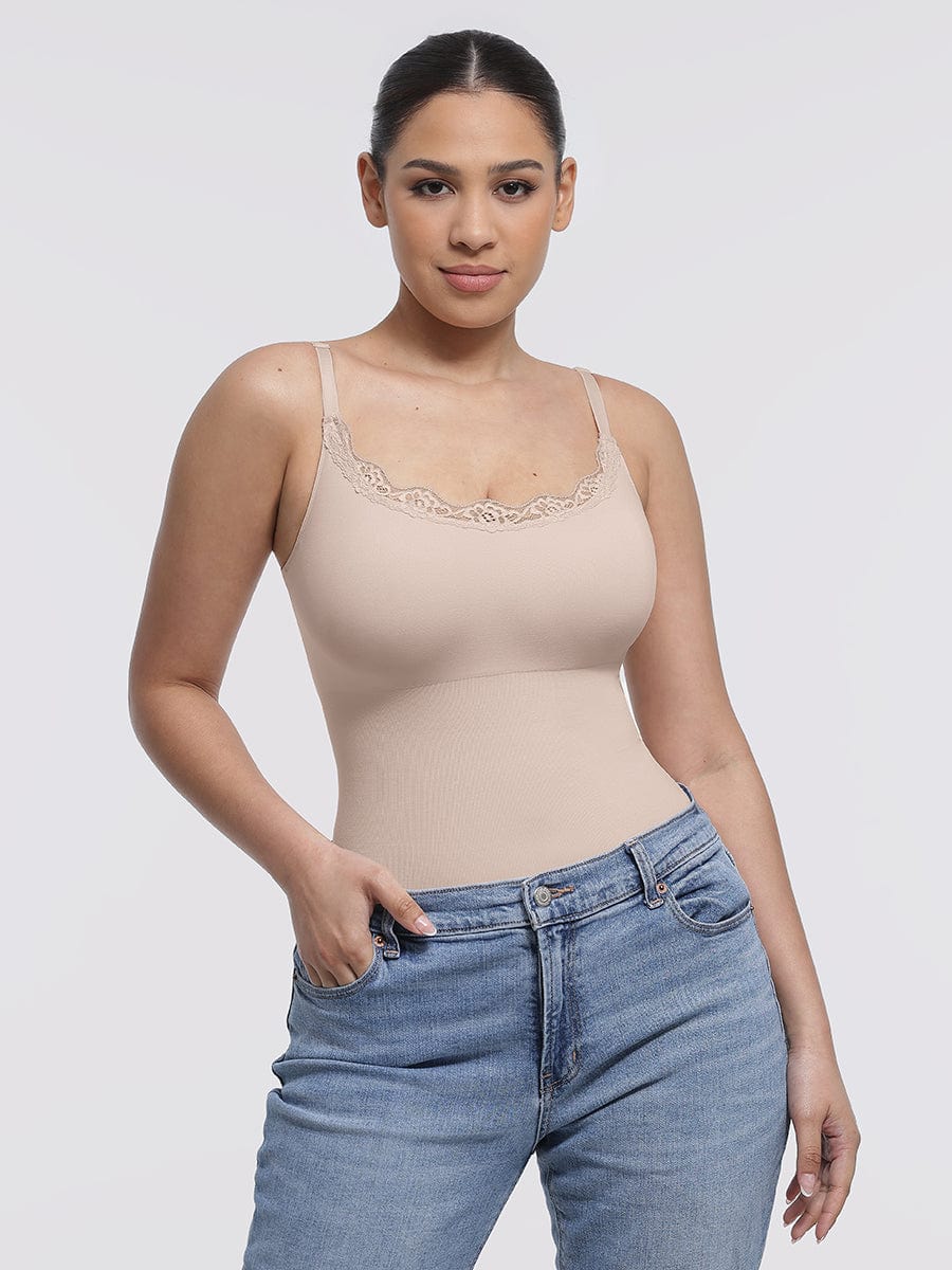 Naadloze Kanten String Bodysuit