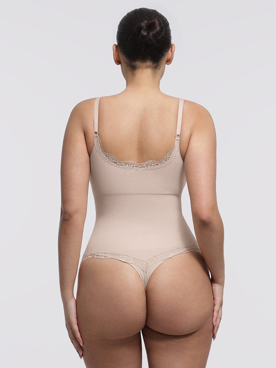 Naadloze Kanten String Bodysuit