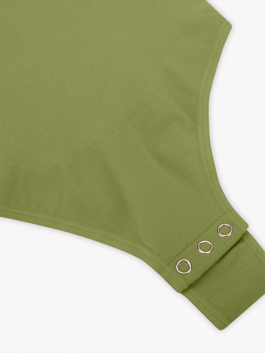 V-hals Sculpting T-shirt Bodysuit