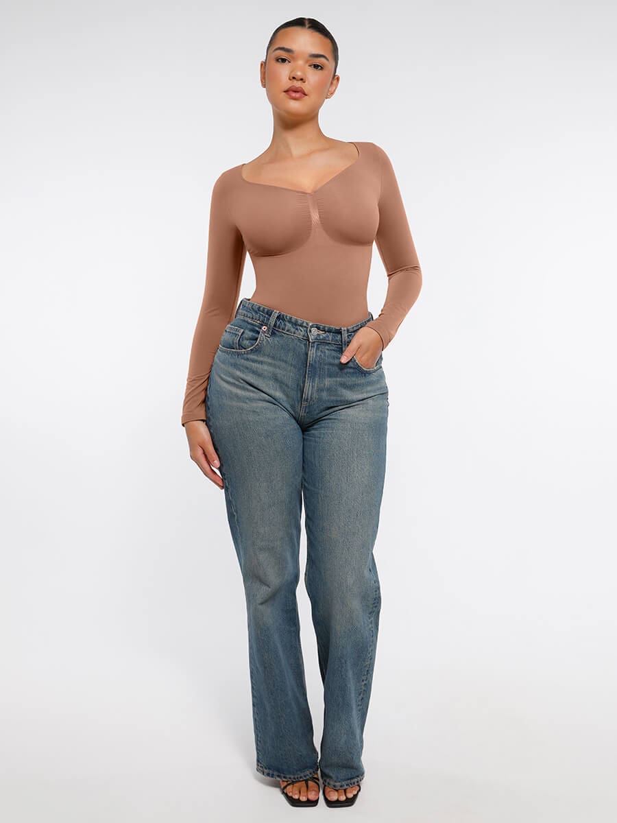 Sculpt Lange Mouwen Bodysuit