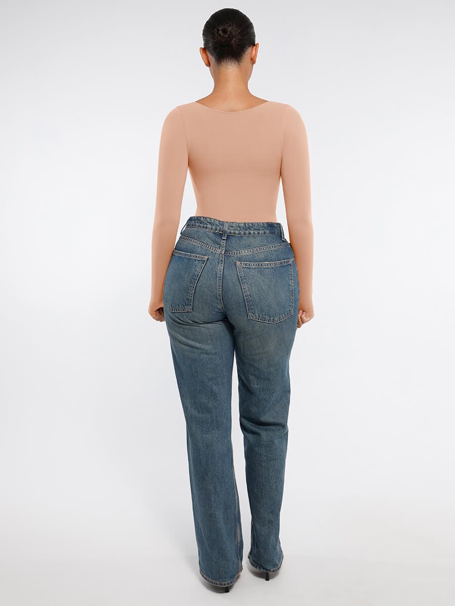 Sculpt Lange Mouwen Bodysuit