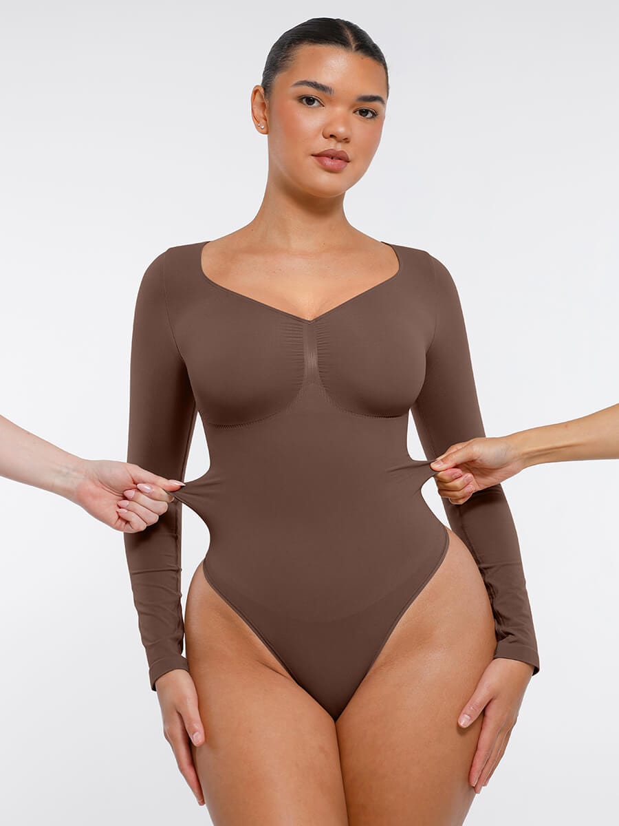 Sculpt Lange Mouwen Bodysuit