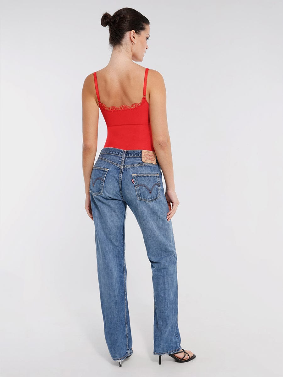 Naadloze Kanten String Bodysuit