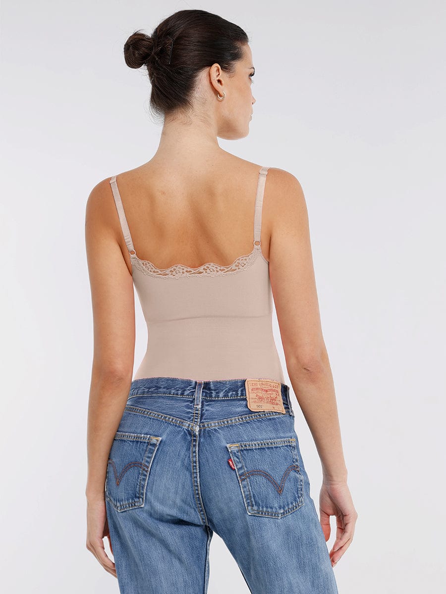 Naadloze Kanten String Bodysuit