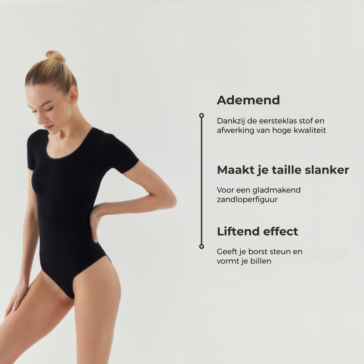Bodysuit Sculpting Shapewear T-Shirt met String
