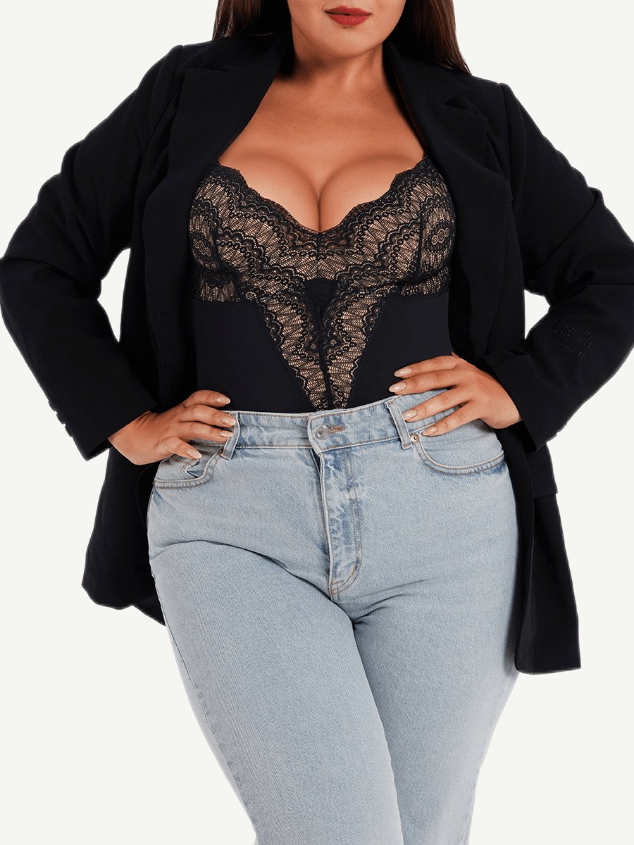V-Hals Bodysuit