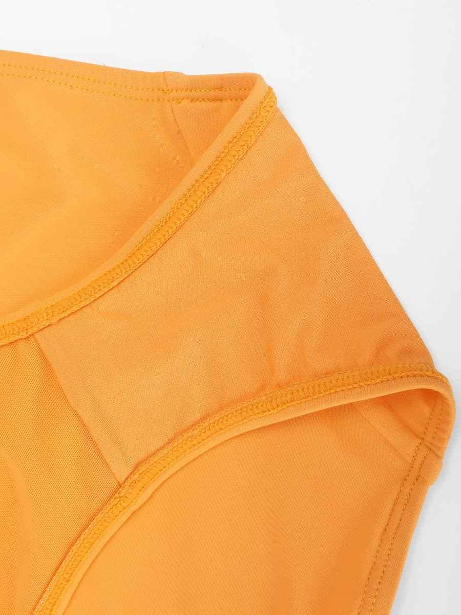 Badpak met Diepe V-Hals & Buik Mesh