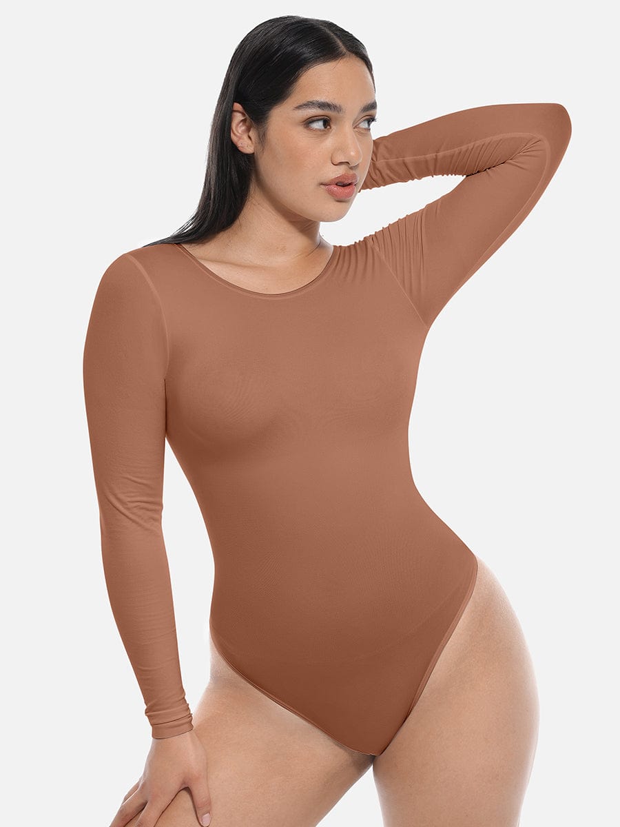 Lange Mouwen String Bodysuit
