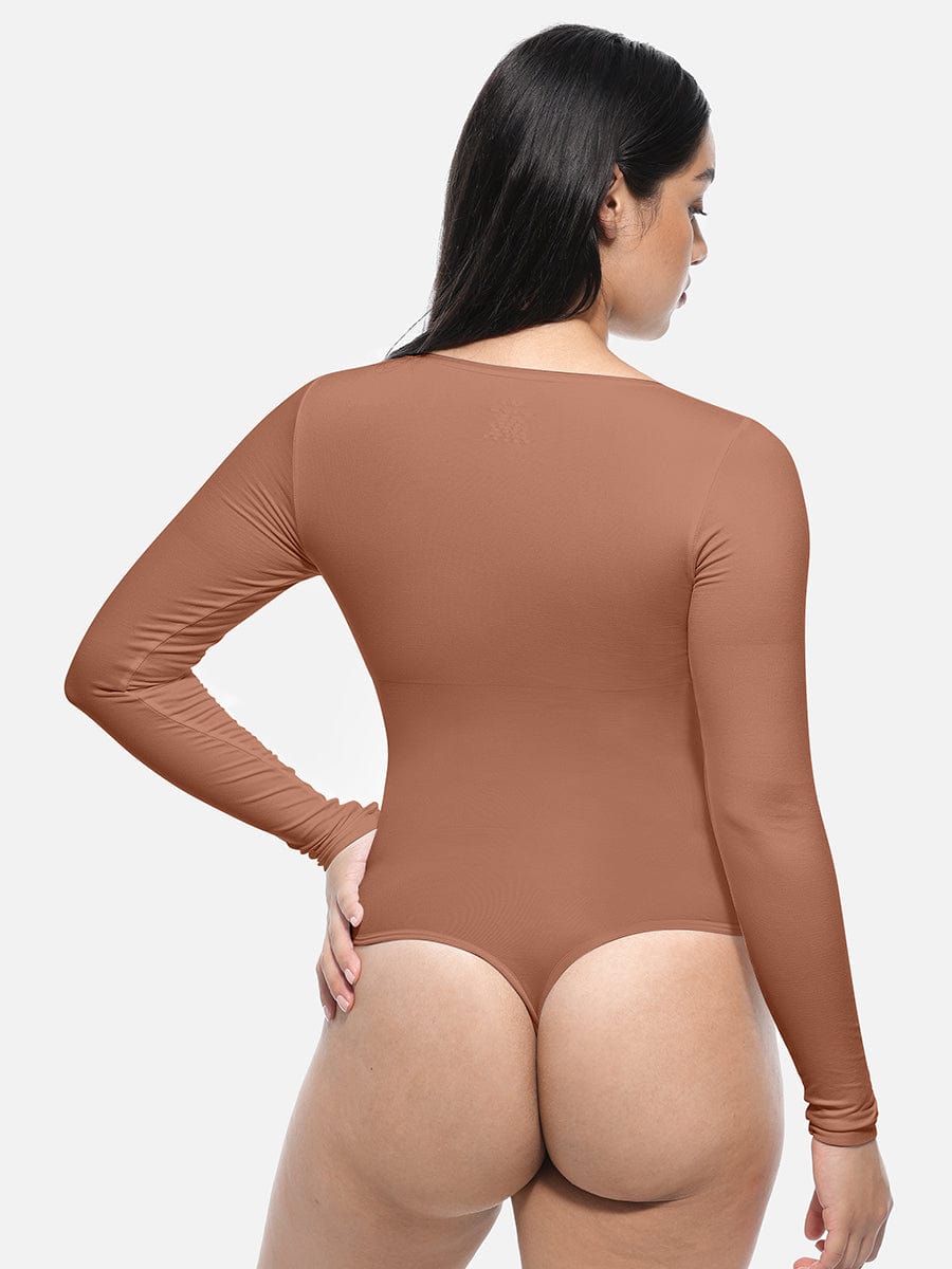 Lange Mouwen String Bodysuit