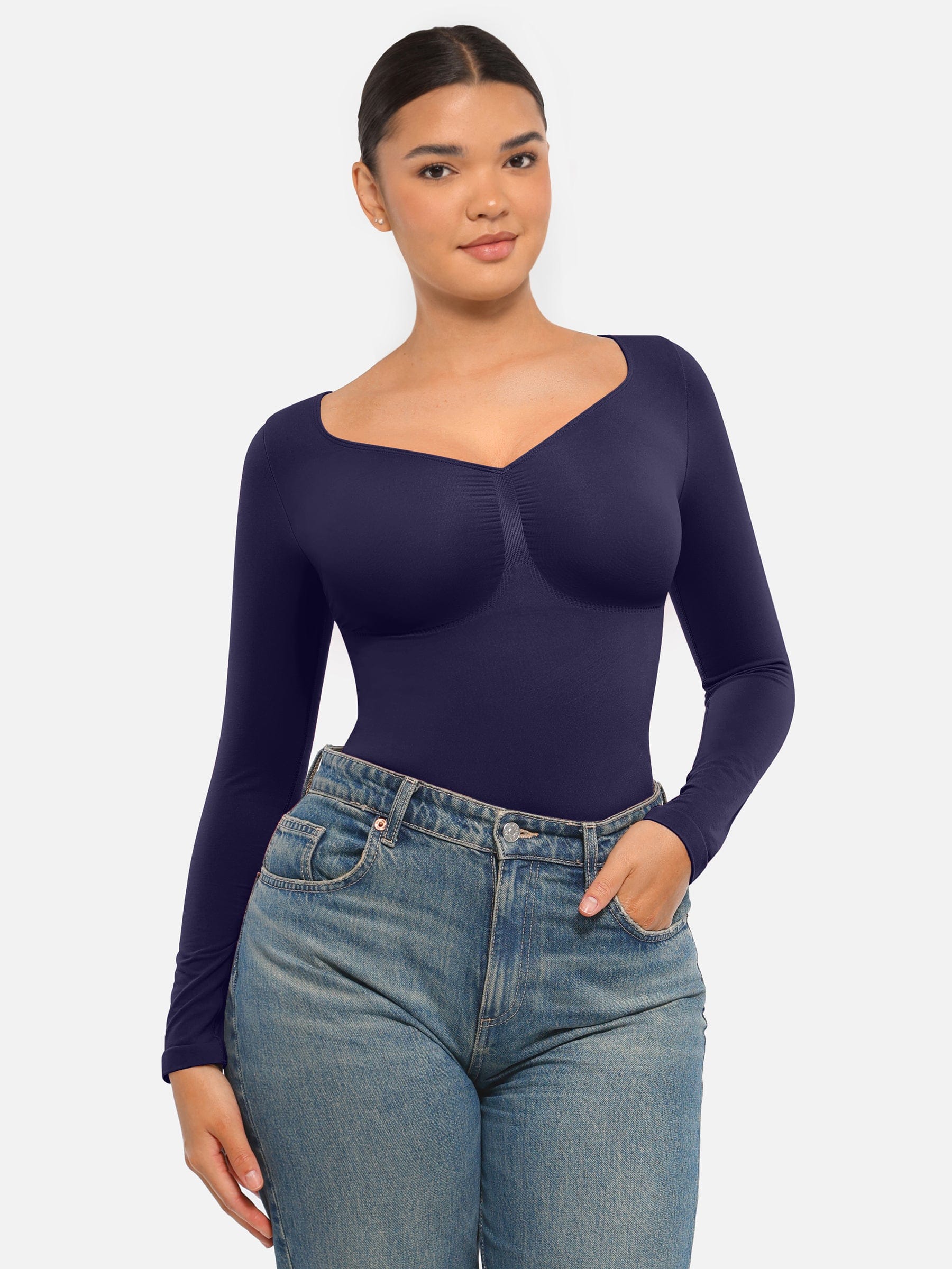 Sculpt Lange Mouwen Bodysuit