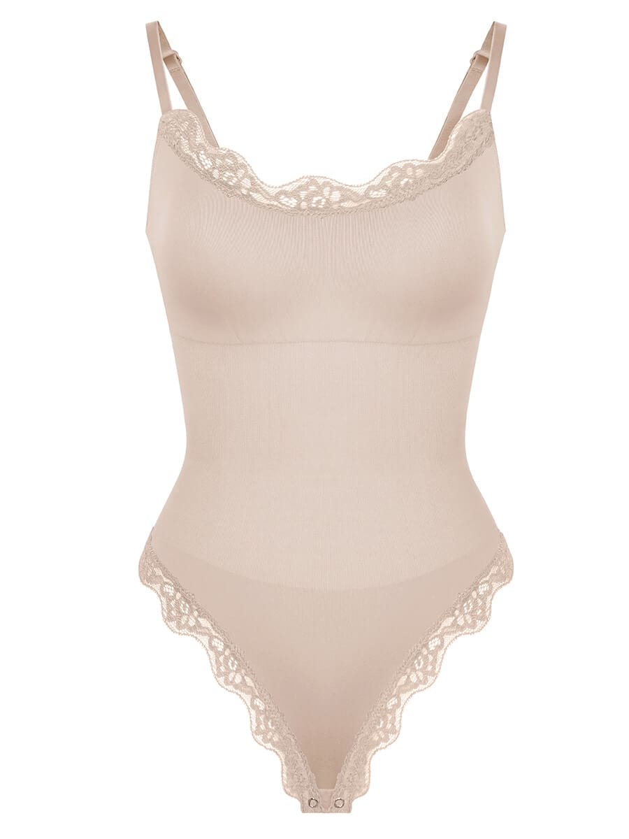 Naadloze Kanten String Bodysuit