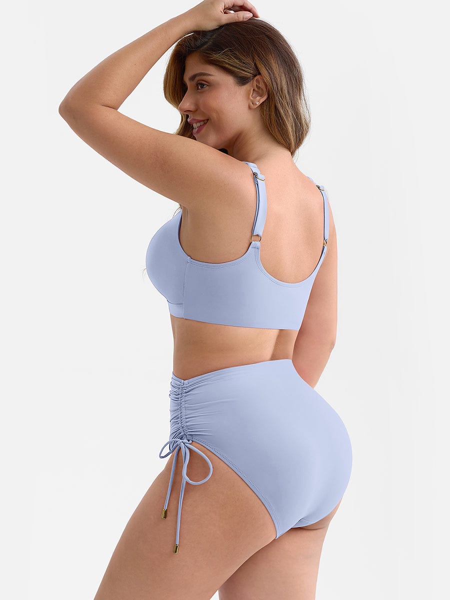 Bikini Set met Ring Detail & Hoge Taille Broekje