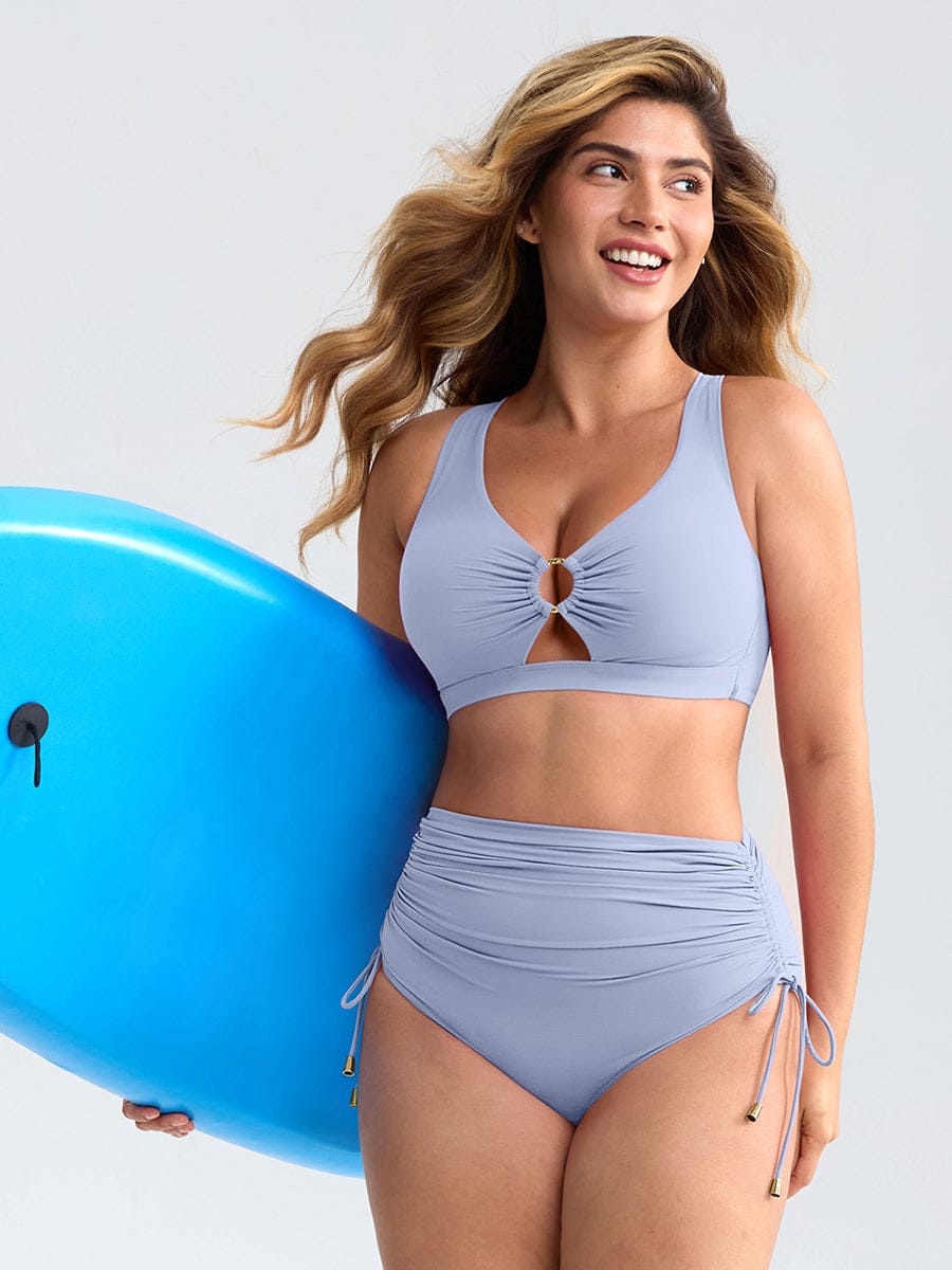 Bikini Set met Ring Detail & Hoge Taille Broekje