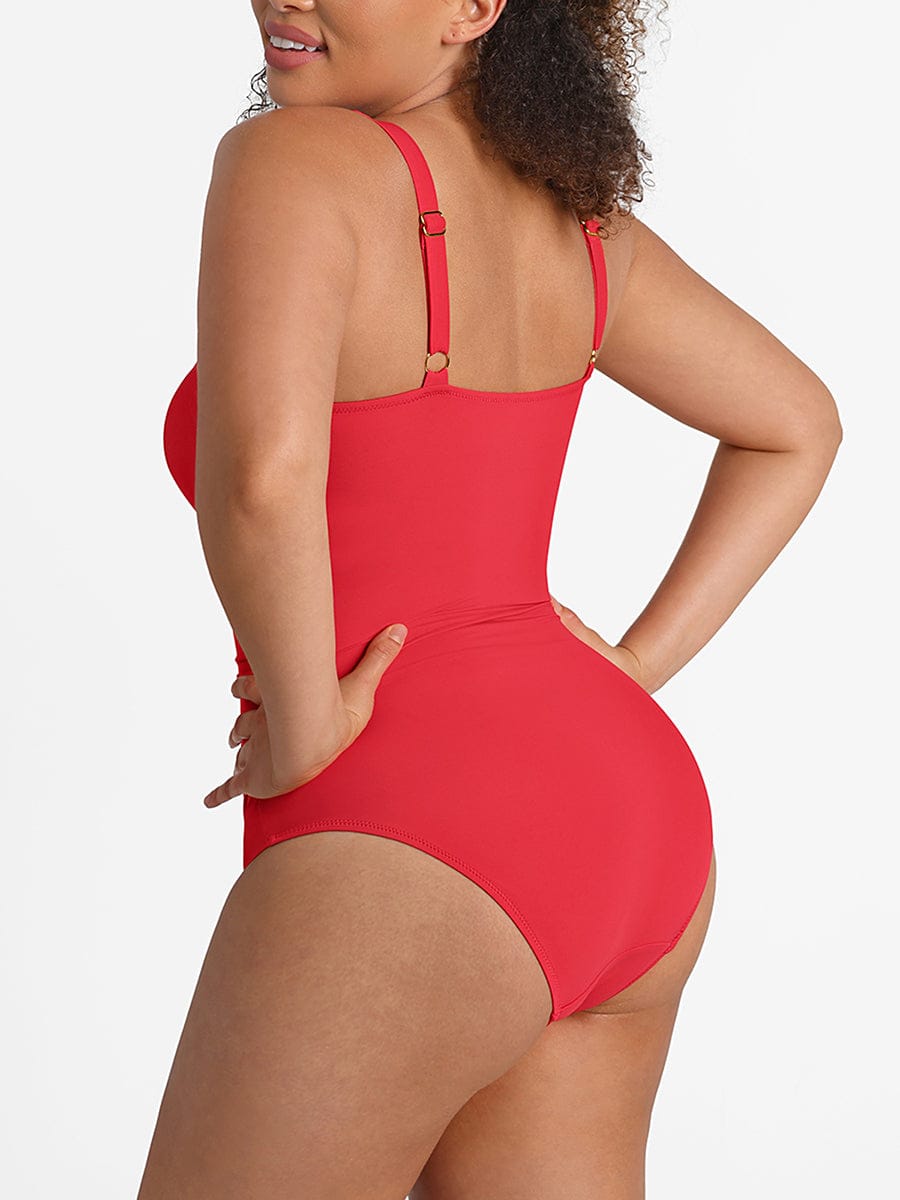 Corrigerend Badpak met Mesh & Ring Detail