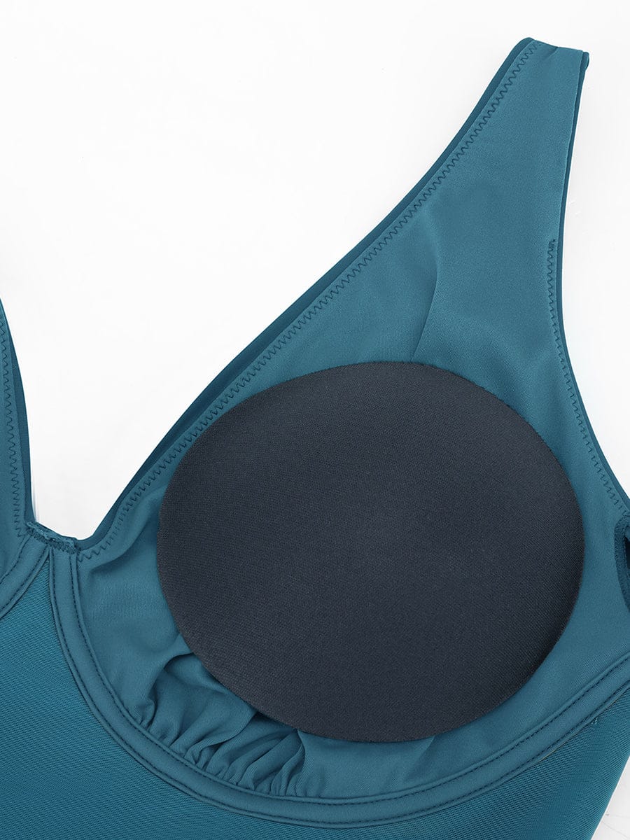 Vormgevend Badpak met Rokje & Mesh Detail