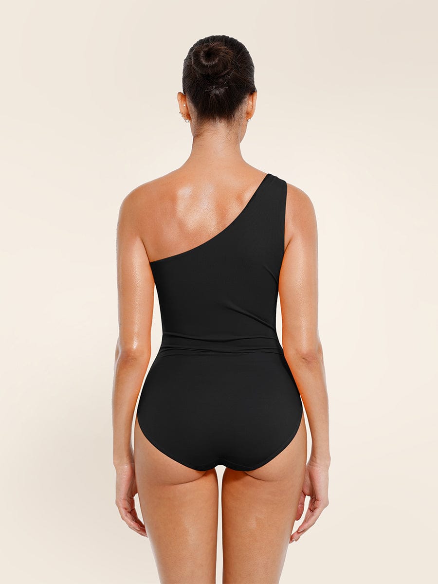 One-Shoulder Badpak met Cut-Out Detail