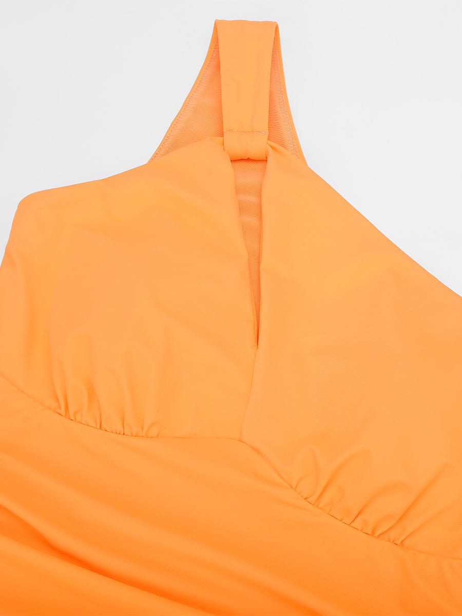One-Shoulder Badpak met Cut-Out Detail