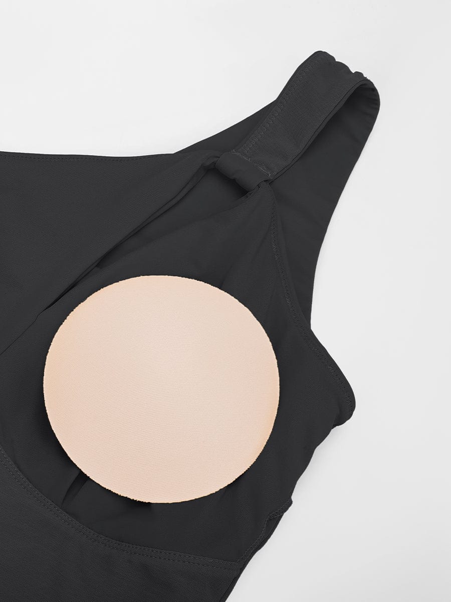 One-Shoulder Badpak met Cut-Out Detail