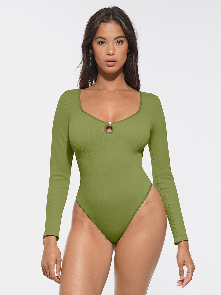 Holle Scoop Hals String Bodysuit