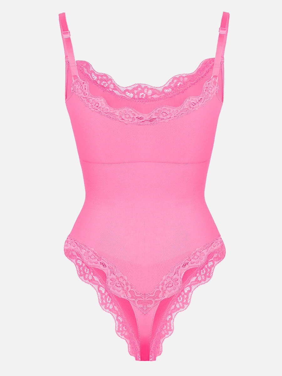 Naadloze Kanten String Bodysuit