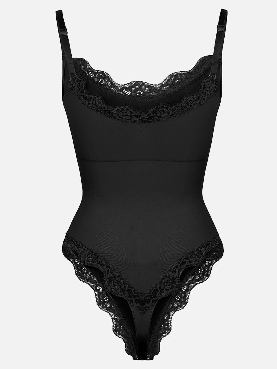 Naadloze Kanten String Bodysuit