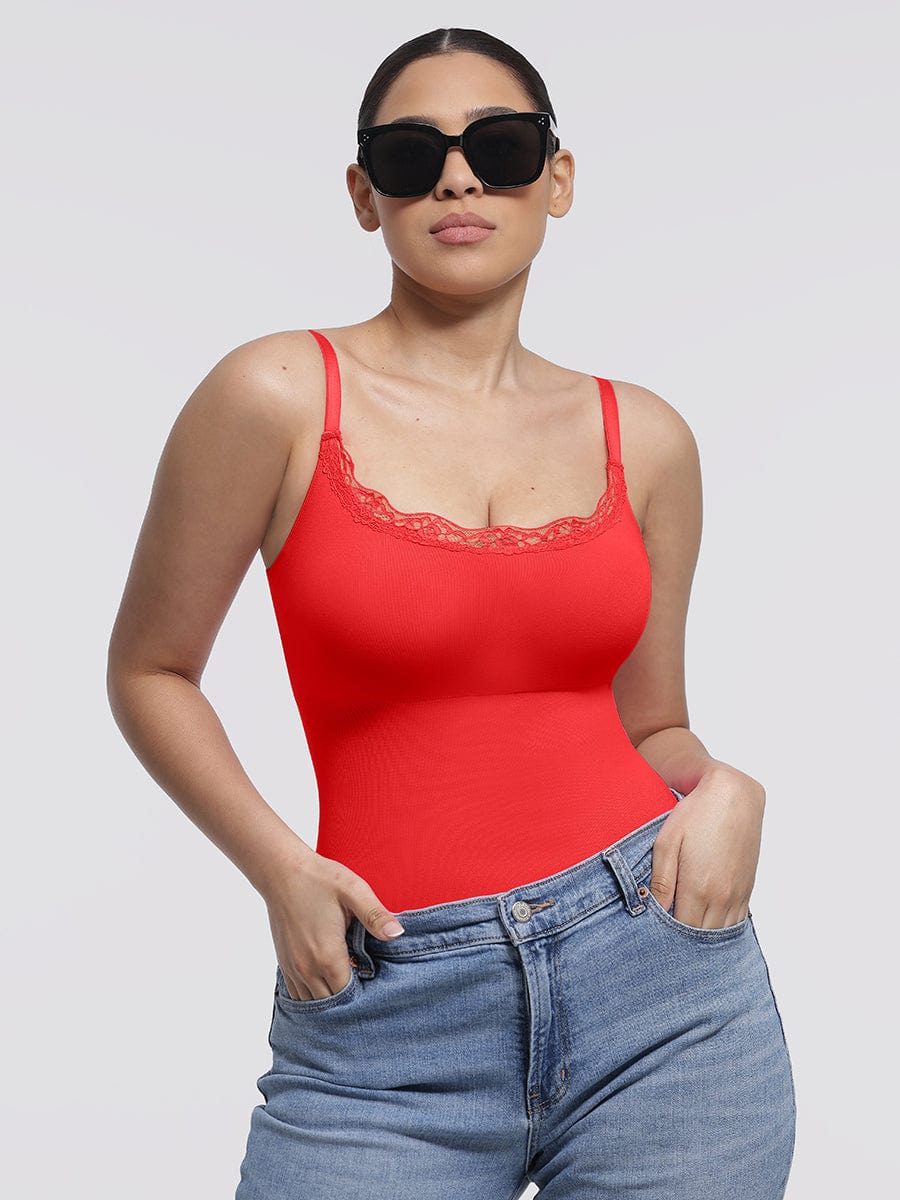 Naadloze Kanten String Bodysuit