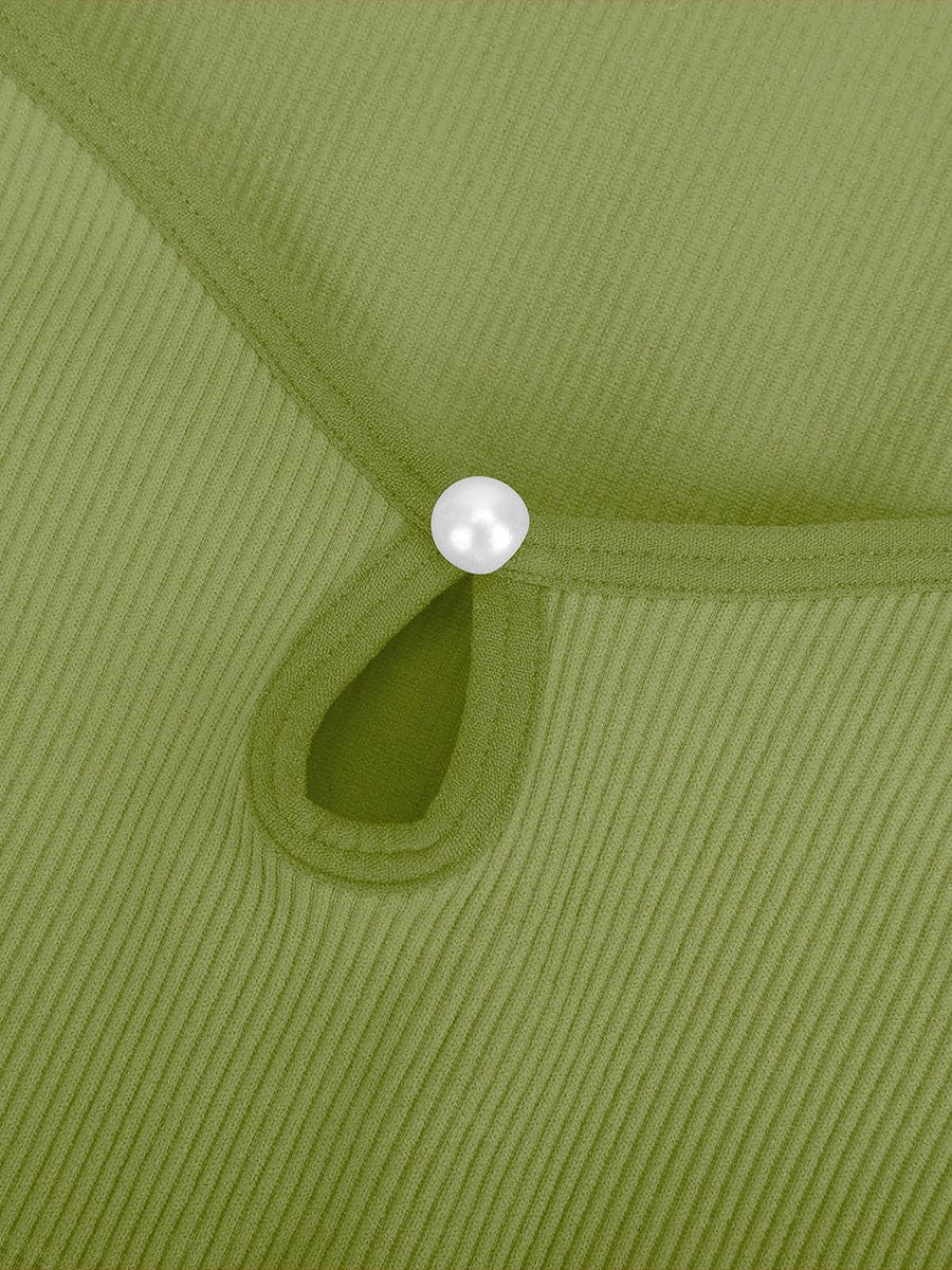 Holle Scoop Hals String Bodysuit