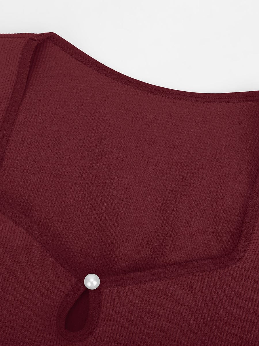 Holle Scoop Hals String Bodysuit