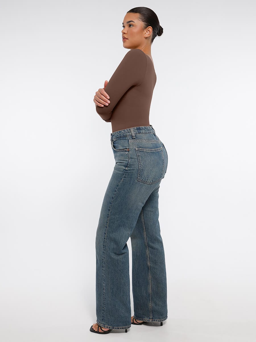 Sculpt Lange Mouwen Bodysuit