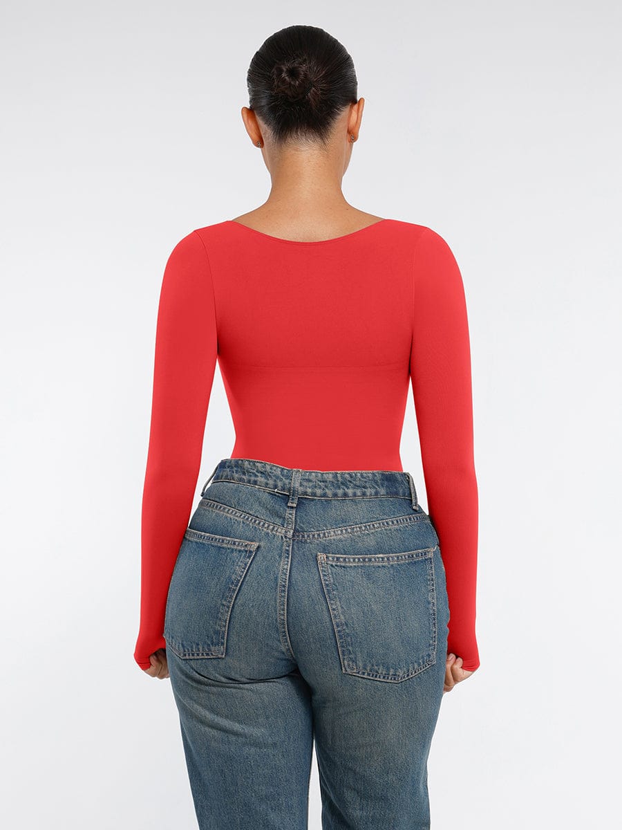 Sculpt Lange Mouwen Bodysuit