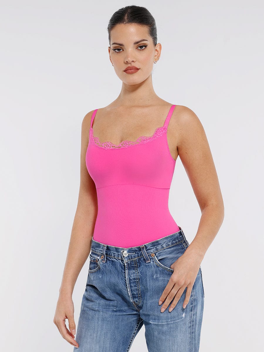 Naadloze Kanten String Bodysuit